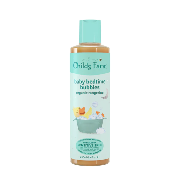 baby sleep nighttime routine bath bathtime bubbles sensitive skin wash